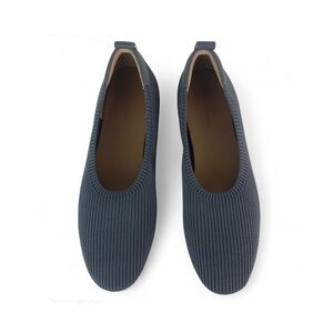 Everlane The Day Glove Flats in Re-Knit Woven Ballet Stretch Slate Grey Size 11